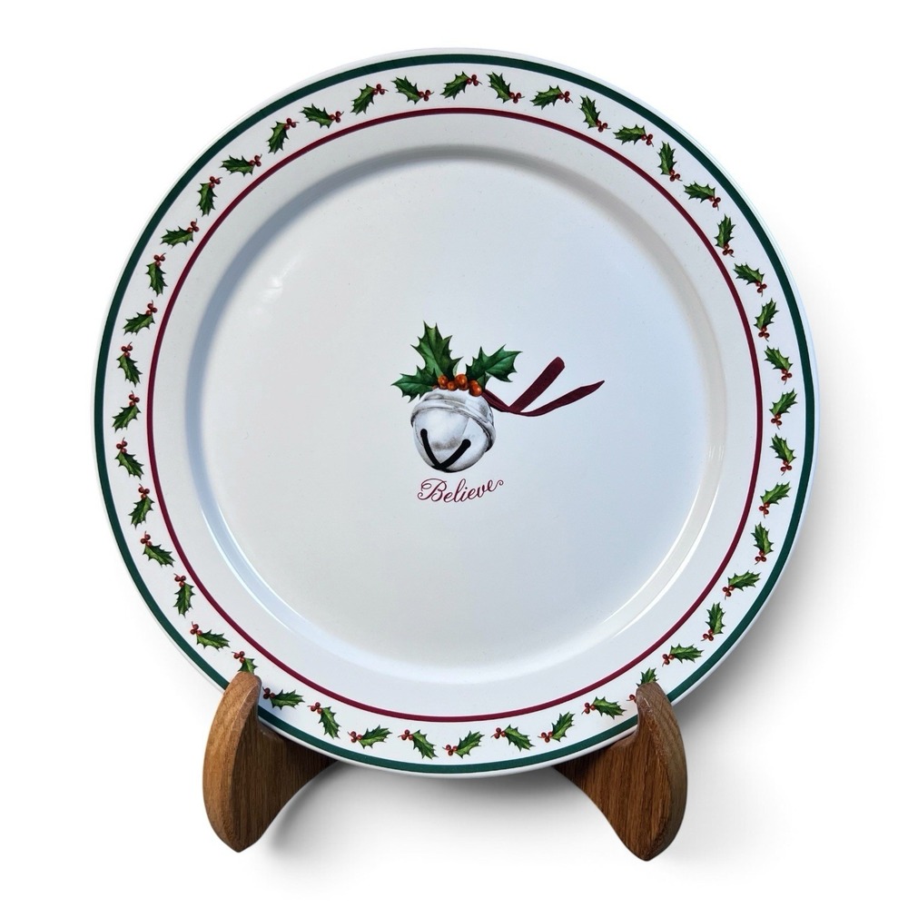 Hallmark Vintage NEW 2004 Polar Express  Believe Jingle Bell Christmas 10" Plate